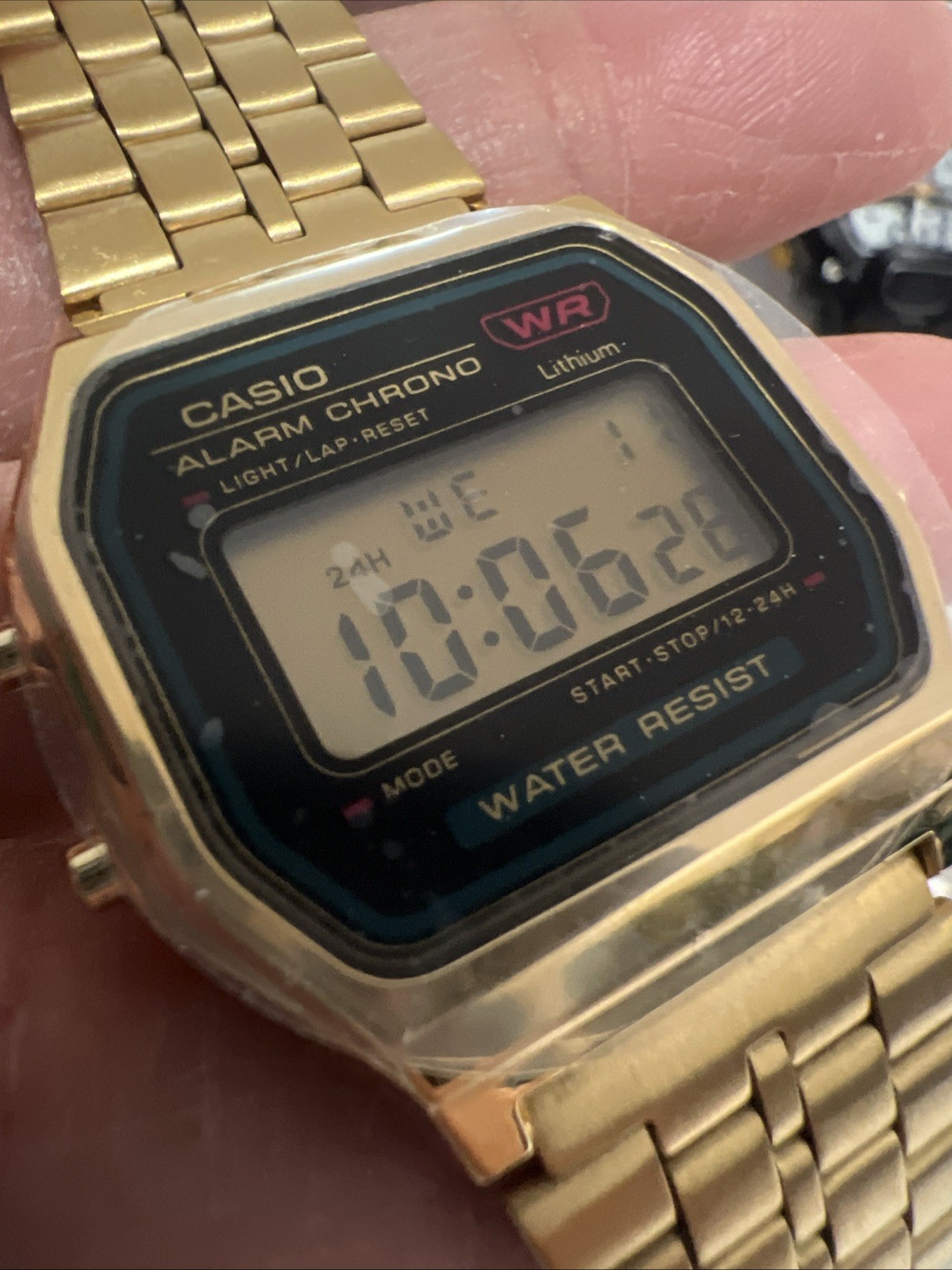 CASIO Unisex Wrist Watch A-159WGEA-1DF🎁Chronograph(NICE WATCH!)🥶