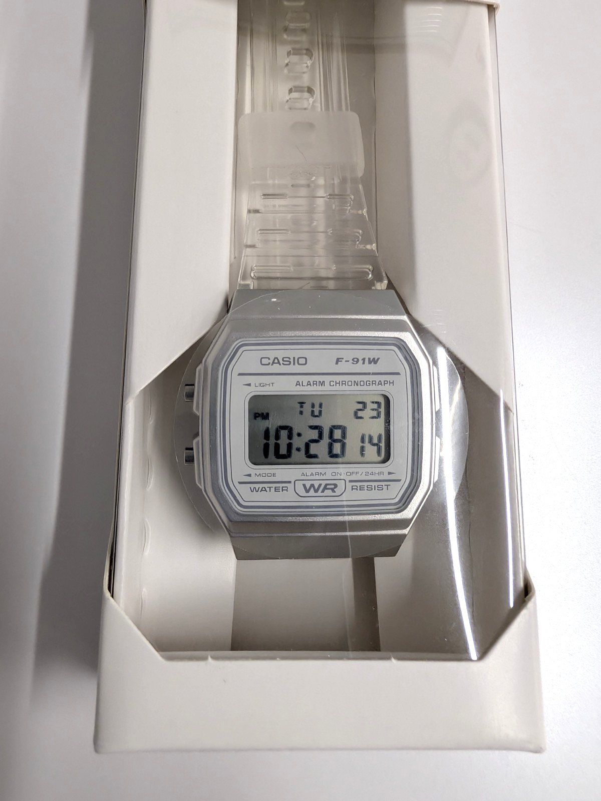 CASIO F-91WS-7JH Digital Watch White Resin Band Classic Style New Japan Limited