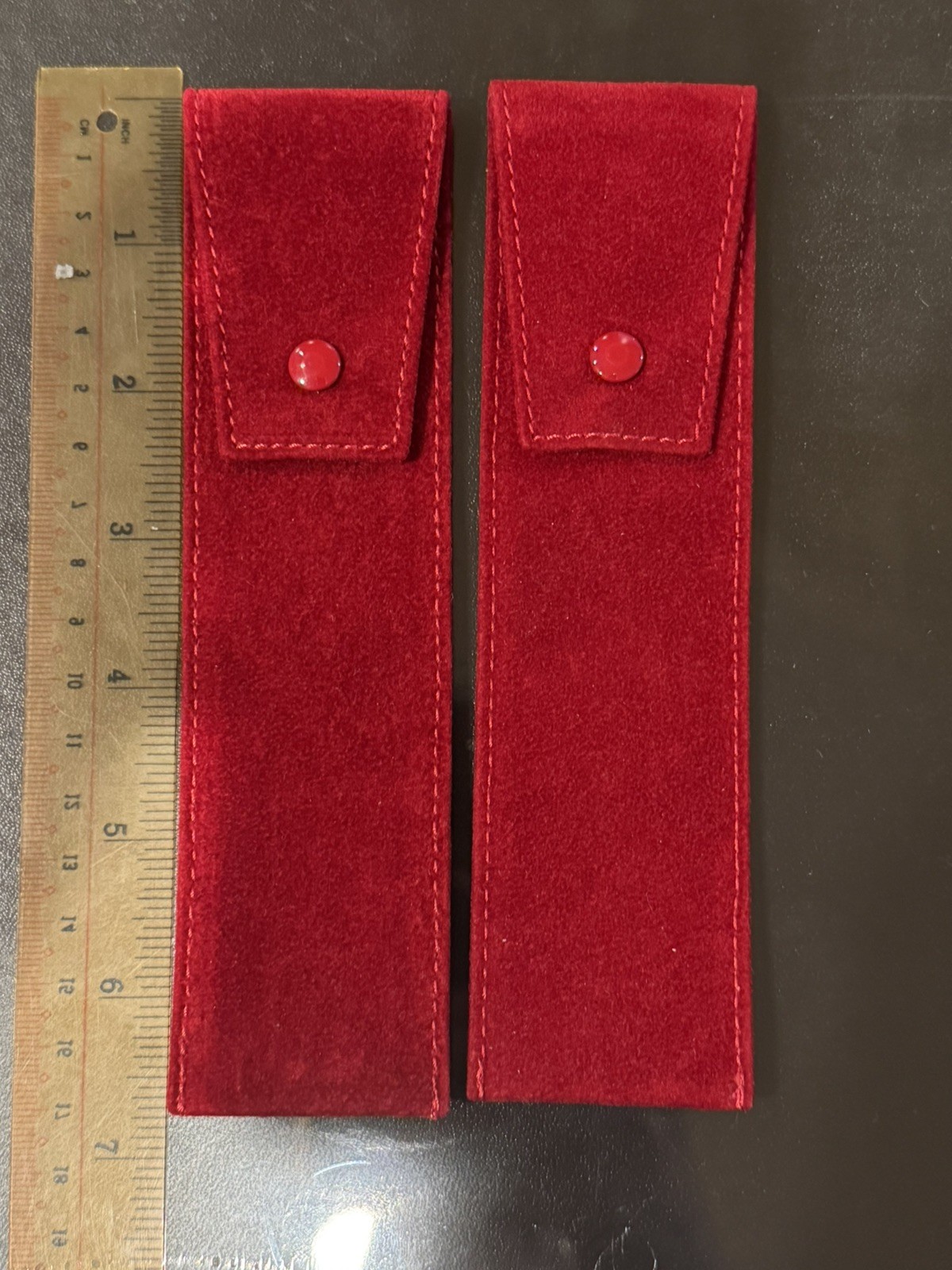 Cartier Suede Storage Pouch for WatchStrap/Bracelet, etc – 6 5/8″ by 1 3/4″, New