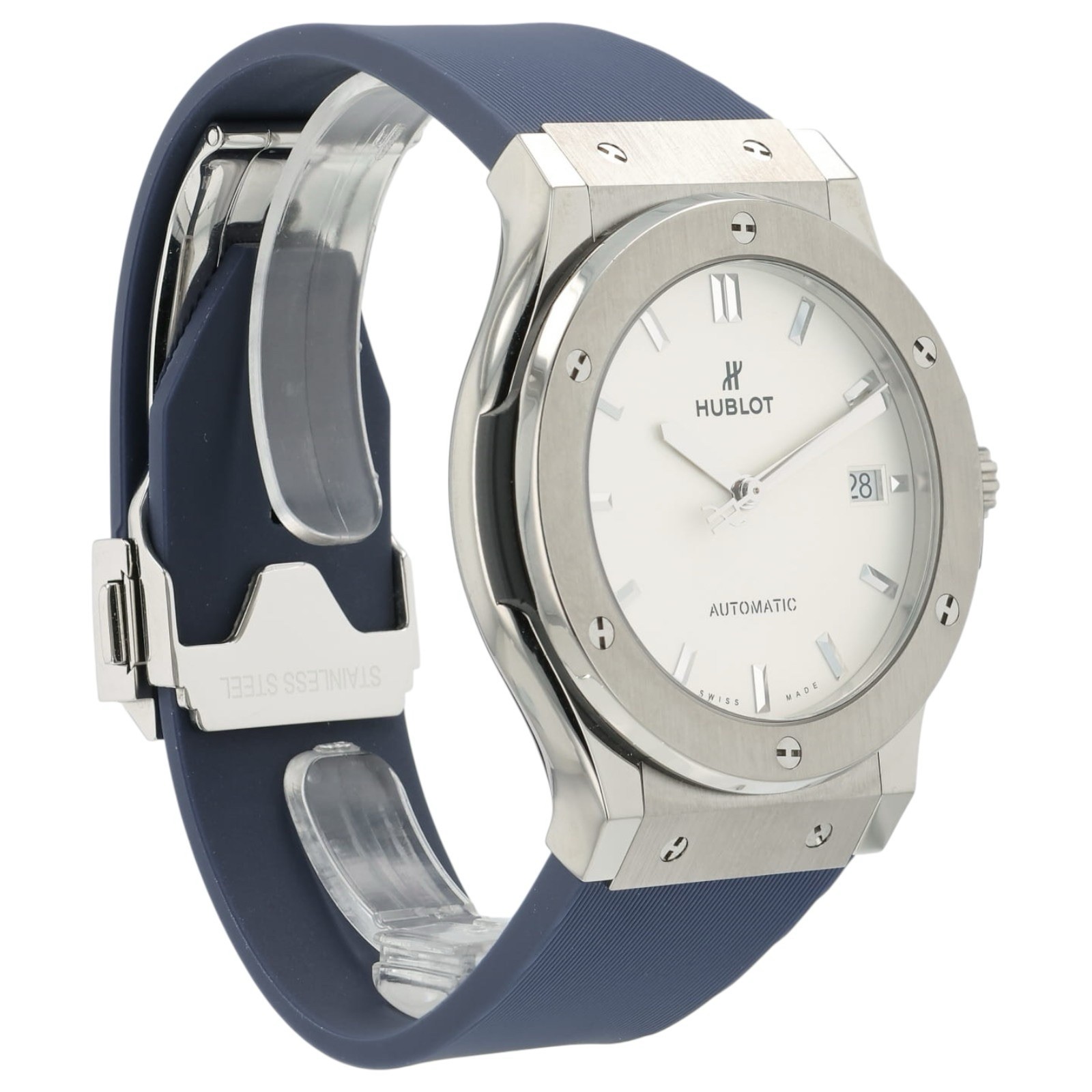 Hublot Classic Fusion Silver Dial Titanium 45mm Auto Men’s Watch 511.NX.2611.LR