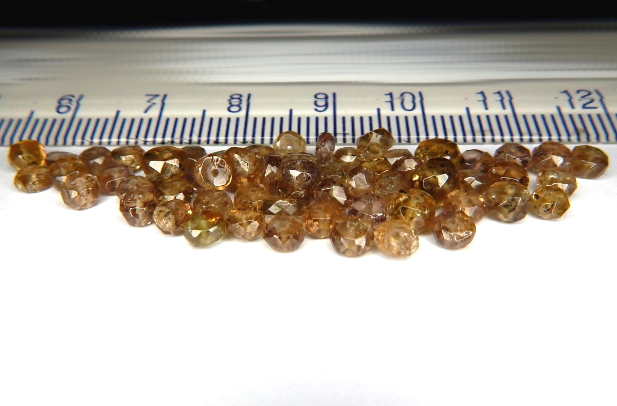 RARE 25ct Lot of 62 Color Change Garnet Natural Mined Unheated Faceted Beads