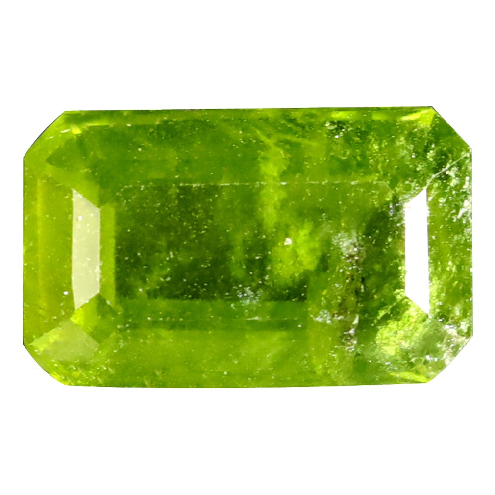 1.63 ct Octagon Cut (8.72 x 5.36 mm) UnHeated Green Natural Grossular Garnet