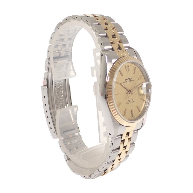 TUDOR Prince Date 74033 Automatic SS/GP Yellow Gold Gold Dial Men’s JDM Watch