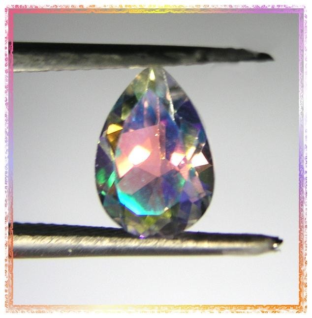 Moonglow Orange Mystic Topaz 10mm x 7mm Pear Cut Gemstone – 2.30 ctw