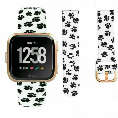 Pattern Floral printing Silicone Strap For Fitbit Versa 3/Sense Smart Watch Band