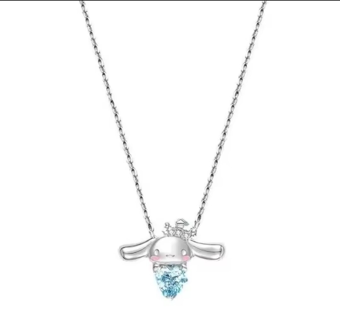 Hello Kitty Cinnmaroll Necklace Simple Design Chain Pendant for Girls