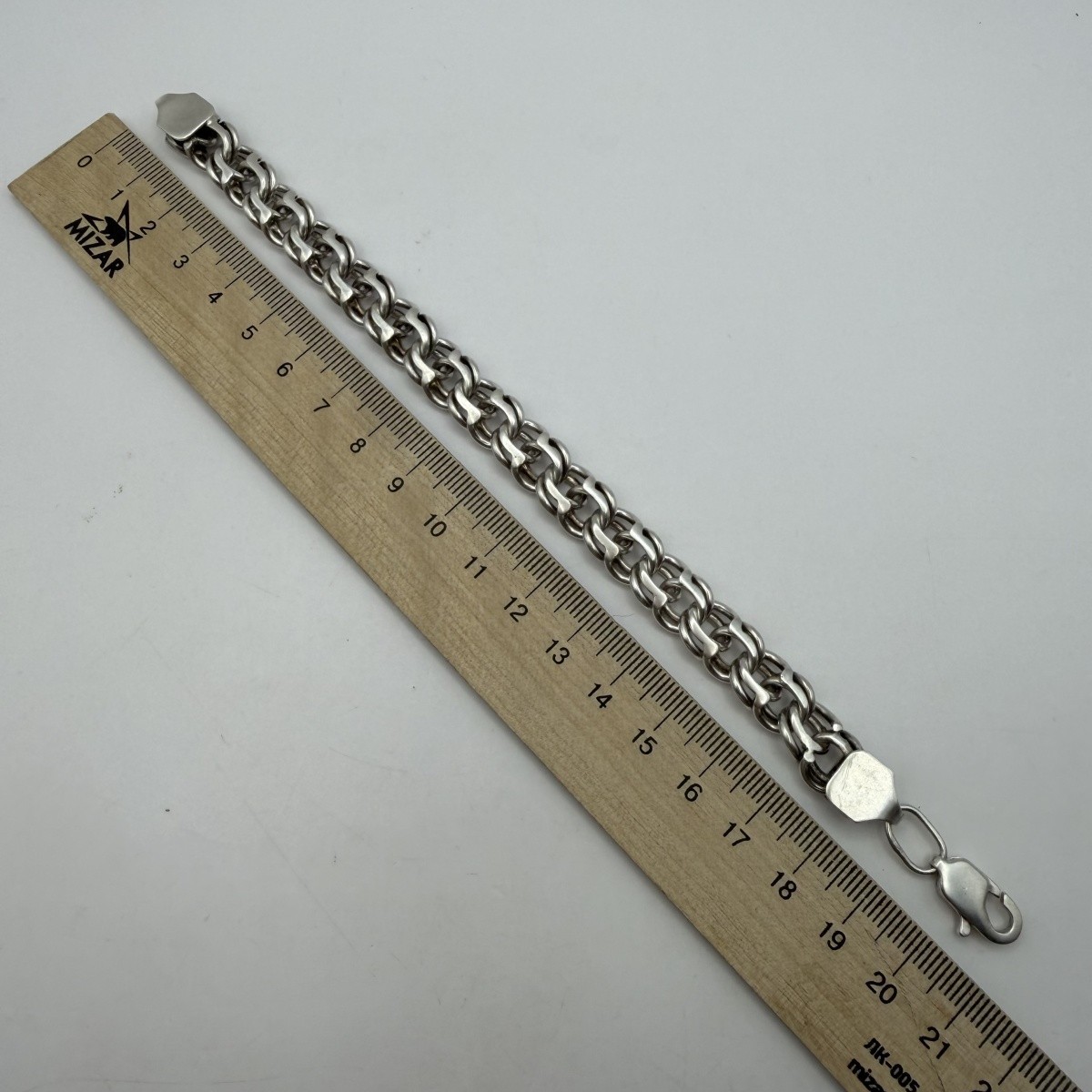 Vintage Heavy Sterling Silver Bismarck Bracelet Handmade Men’s Oxidized 20cm