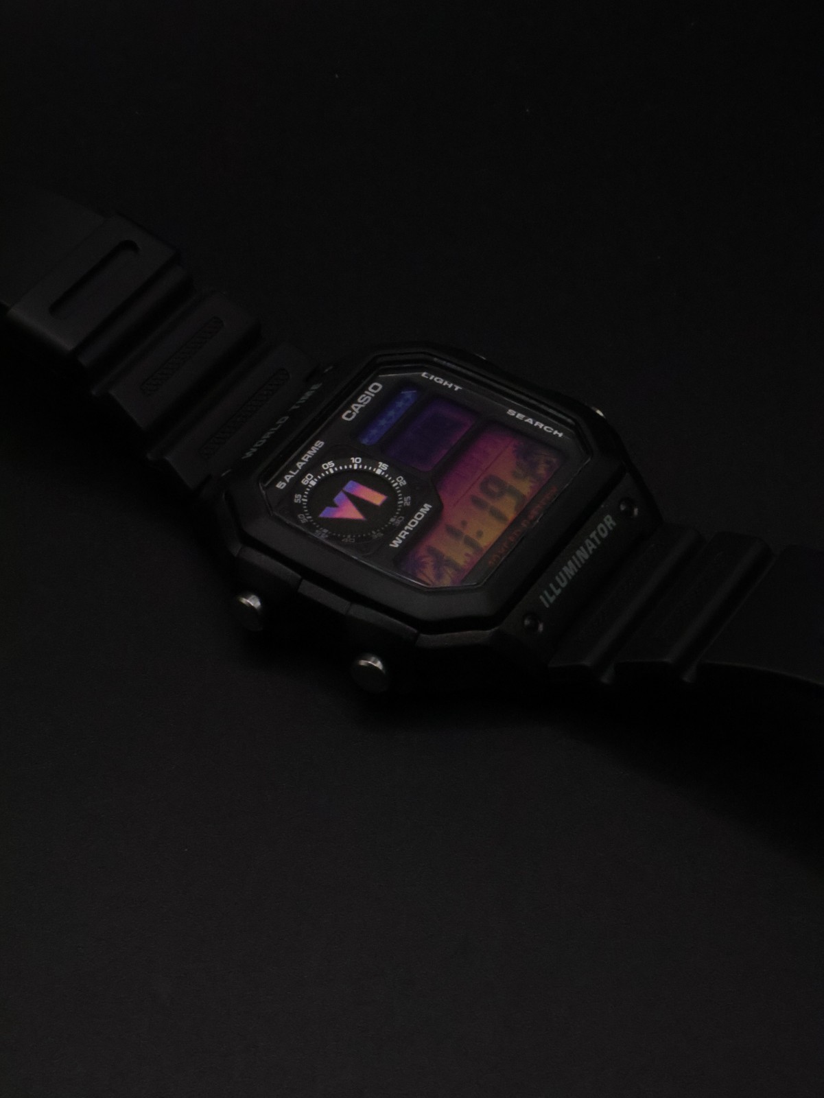 “Wasted” | Custom GTA VI Gradient Casio Royale | AE-1200WH | ☀️🌴 | Watch MOD