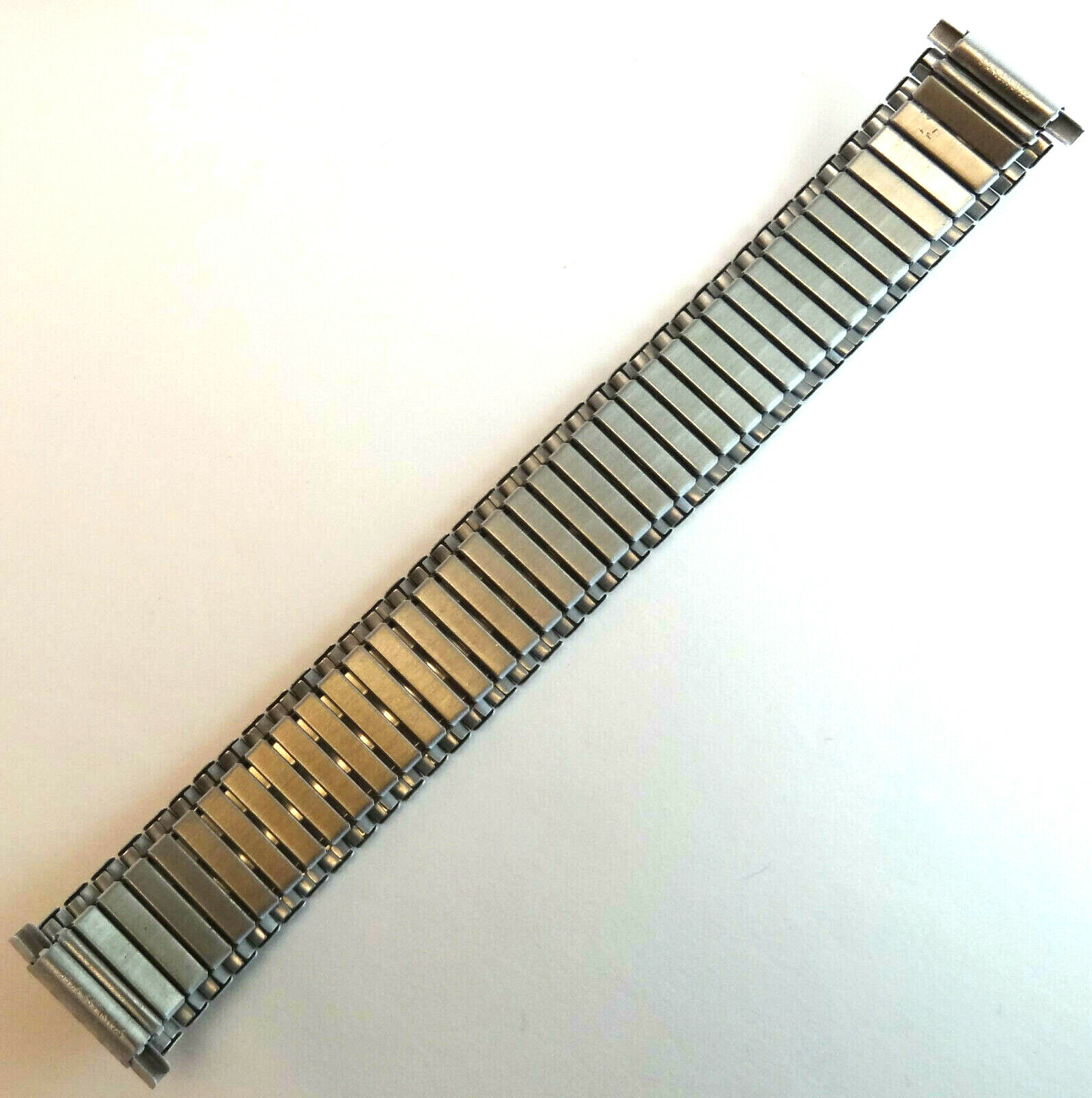 Black & White (Painted Enamel) on Stainless Steel Expansion 16-22mm Watch Band
