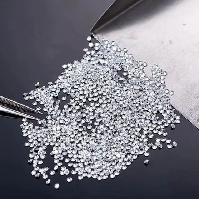 1.3 MM Round Loose Lab Grown CVD Diamond, 20 PCS, EF Color, VS1 Certified
