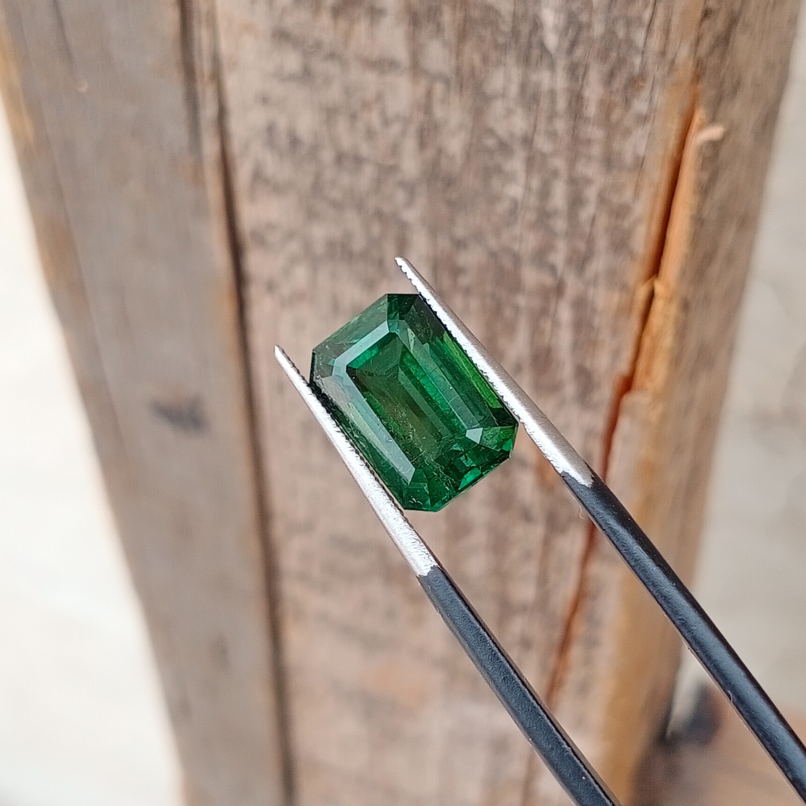 6.80 Carat Natural Cut Green Color Tourmaline Loose Gemstone From Afghanistan