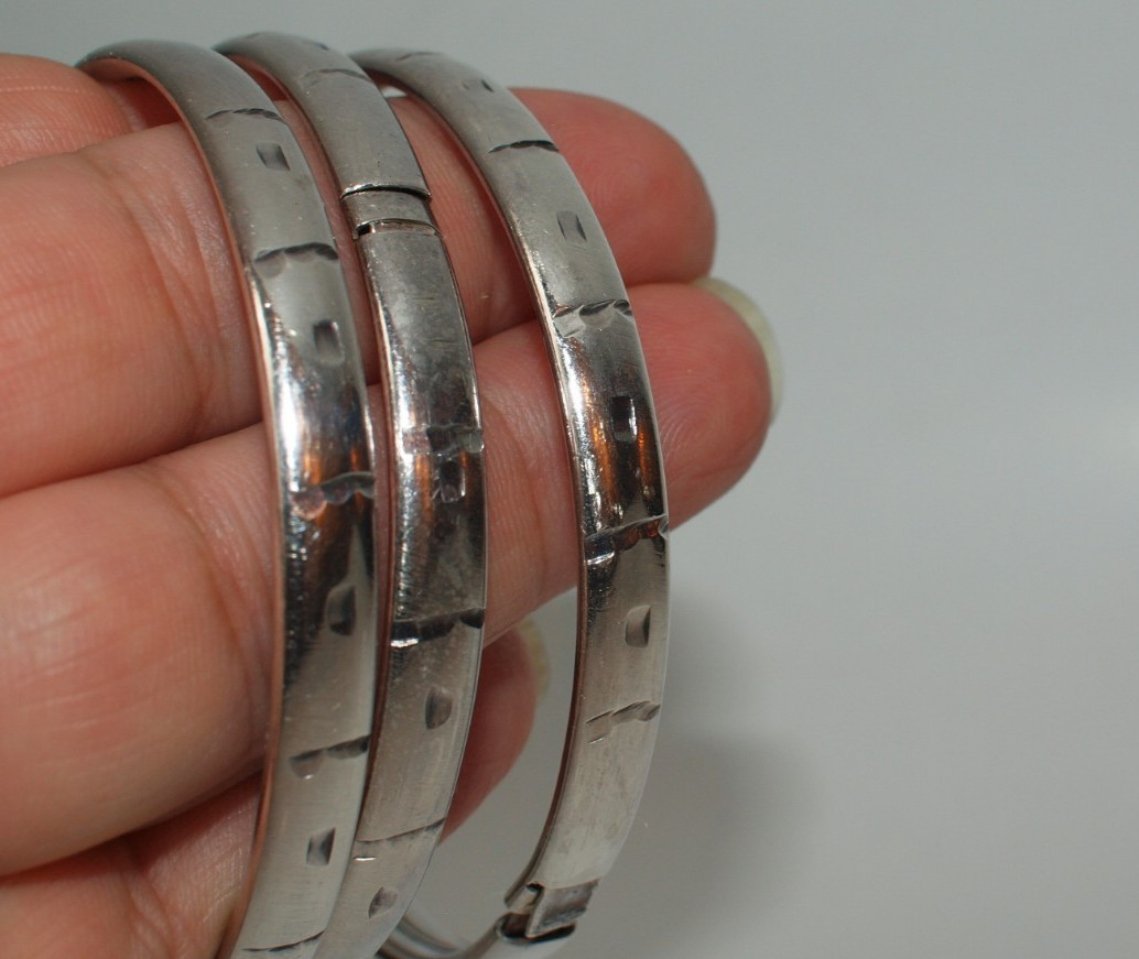 Semanario plata 925 mexicano 3 pulceras set of three Bracelets Silver