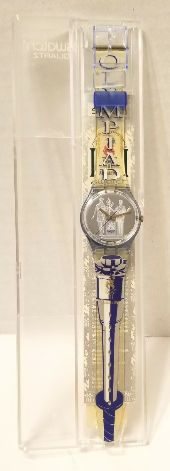 Rare Swatch Quartz Watch Of Atlanta 1996 USA Olympic Team Limited Edition GZ147