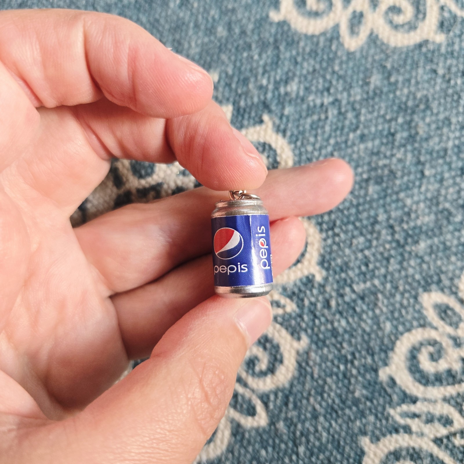 Dainty Silver Pepsi Pepis Pendant
