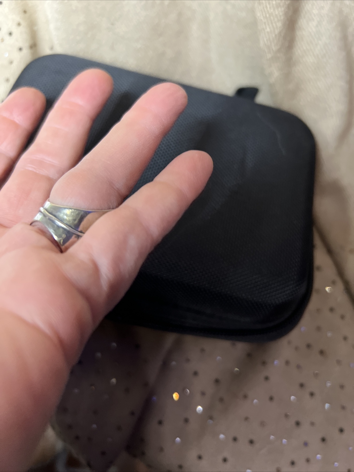 Paz creations sterling silver ring marked 925 Pz Sz 7 leaf design Made In Israel