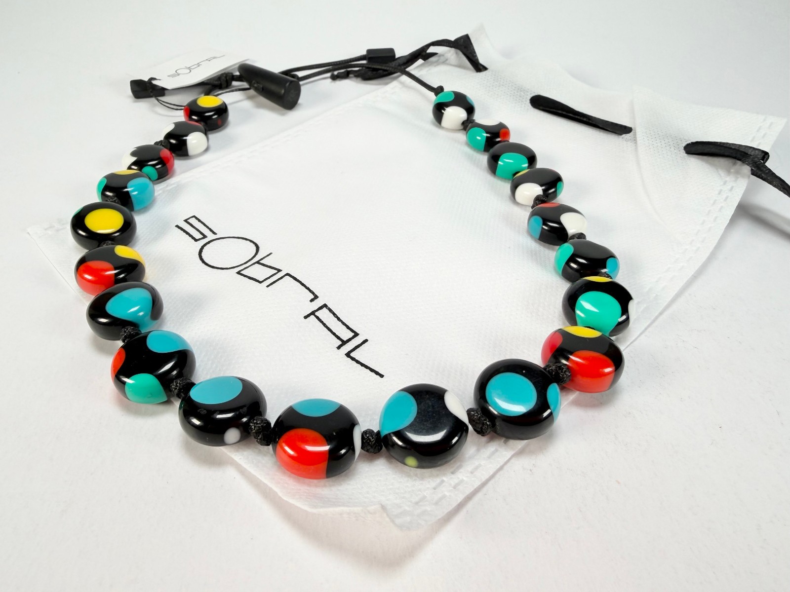 Sobral – Dots “Yoi” Multi coloured Dots Resin Necklace ( 005358 )