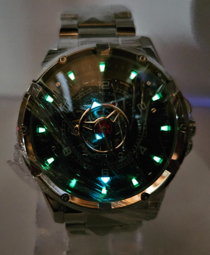 Invicta Racing Interpoint Men’s Automatic Watch 43.5mm, Steel/Black (70082)