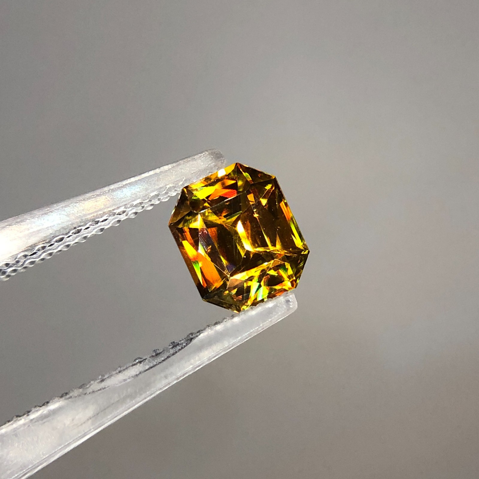 1.20 Carat Natural Full Fire Sphene Titanite | Step Cut | Gemstone For Jewelry