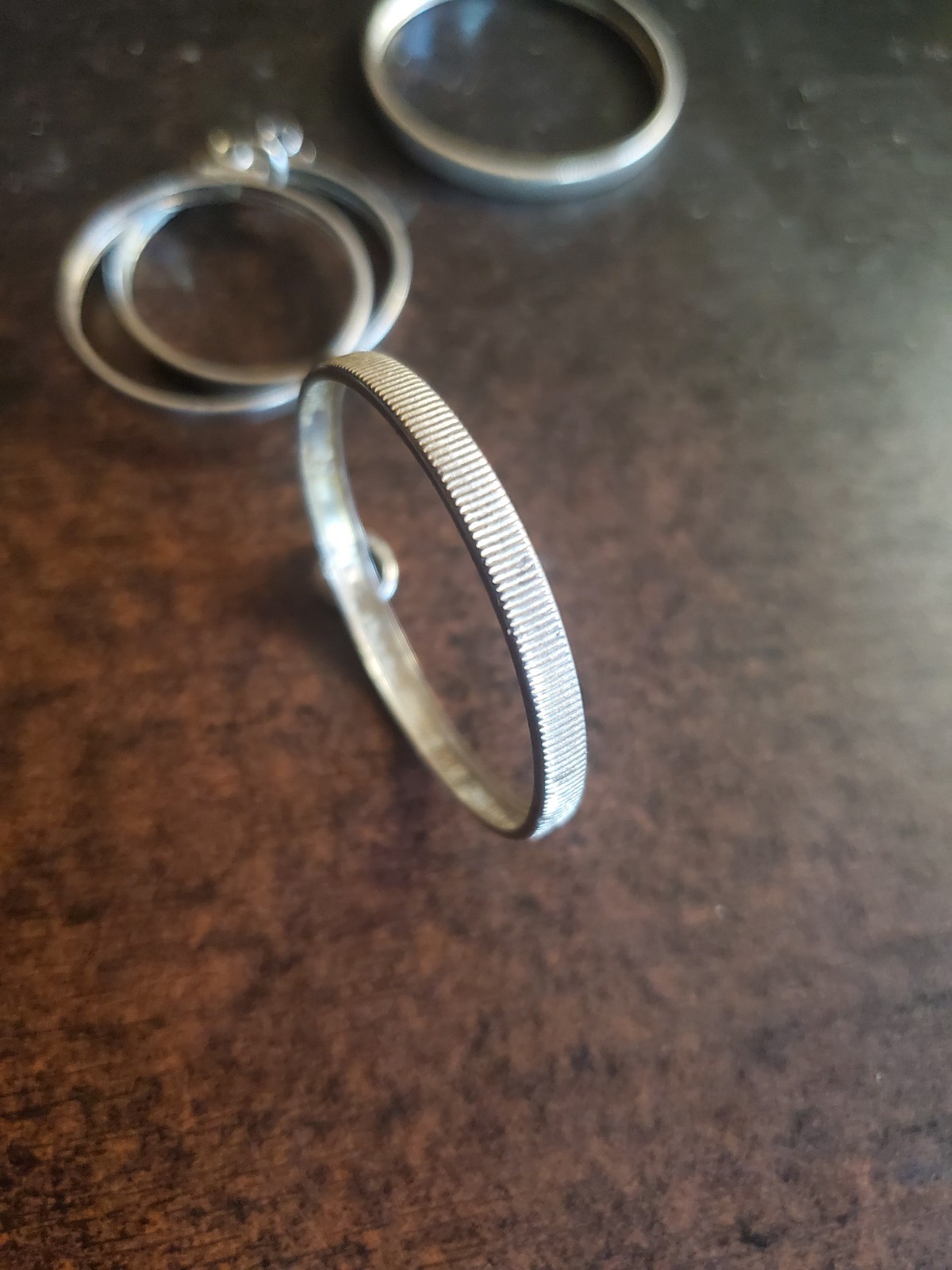 Silver Bezel for Kennedy Half Dollar 50 Cent