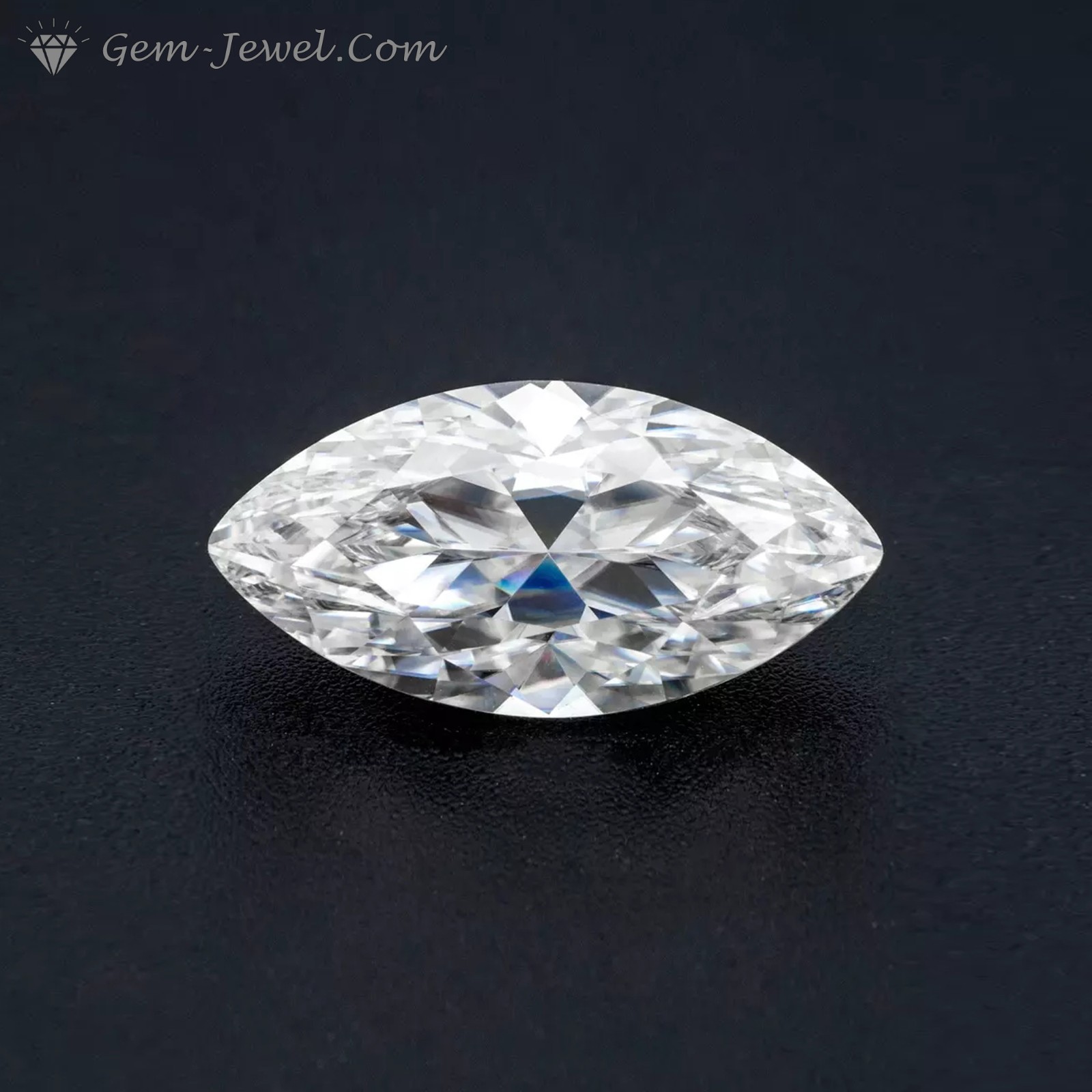 3×1.5 to 8×4 MM Colorless Marquise Cut Loose Moissanite, (0.04 to 0.47 Carat)