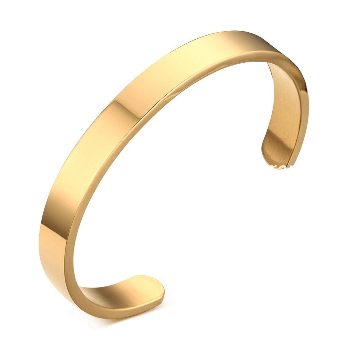 Men’s Fashion Jewelry Gold Silver Or Black Cuff Stainless Steel Bracelet
