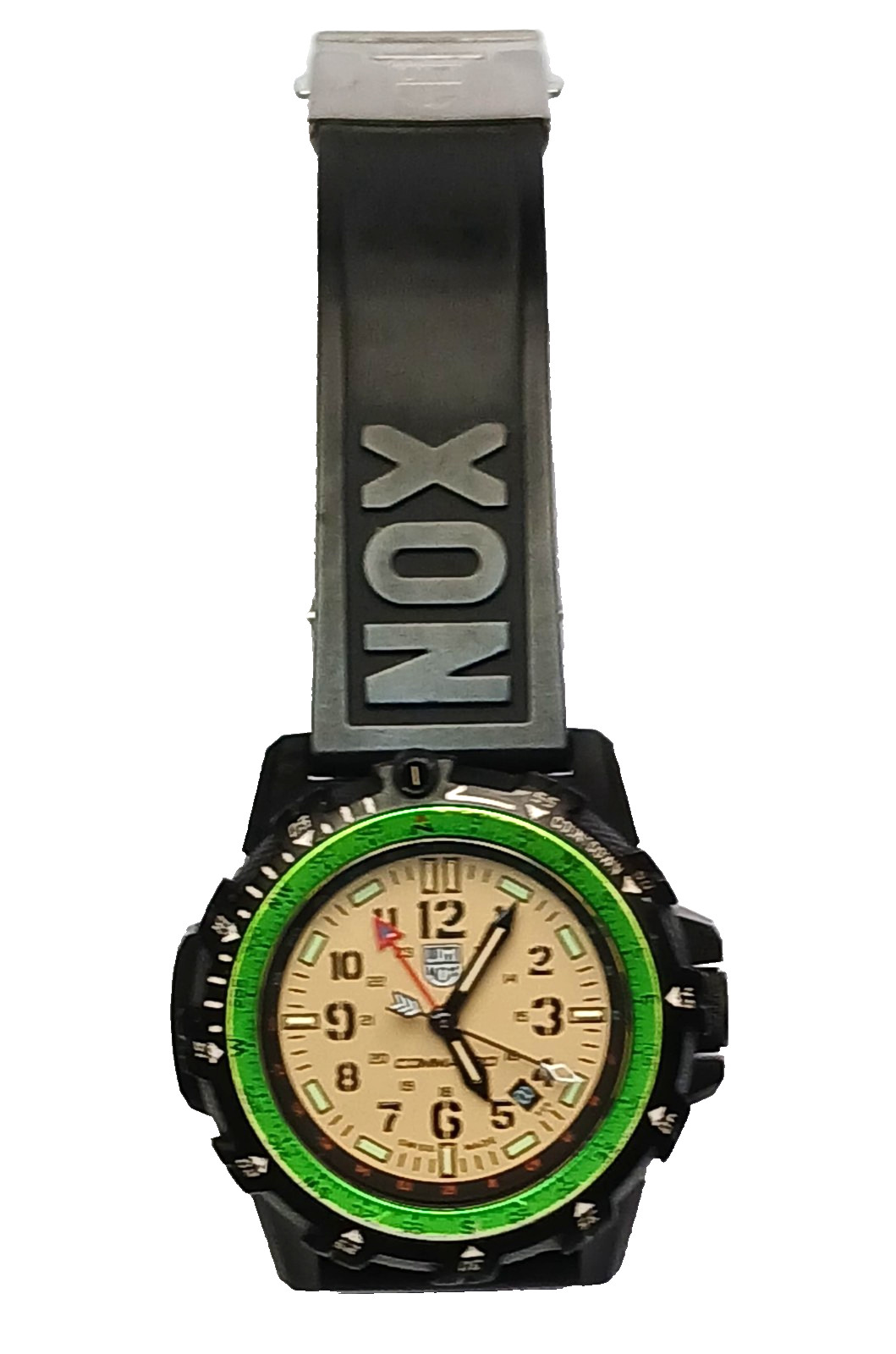 Luminox Men’s Watch Commando Raider Compass Beige Dial Black Rubber Strap 3321