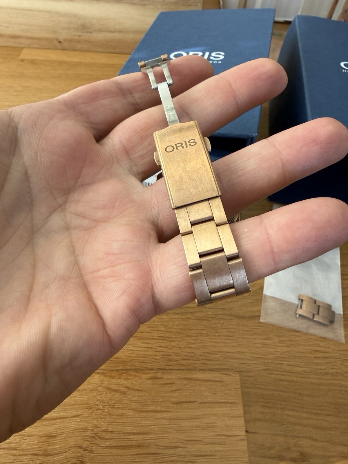 Oris Diver Sixty-Five Date Bronze White Dial Watch 01 733 7771 3151-07 8 19 15