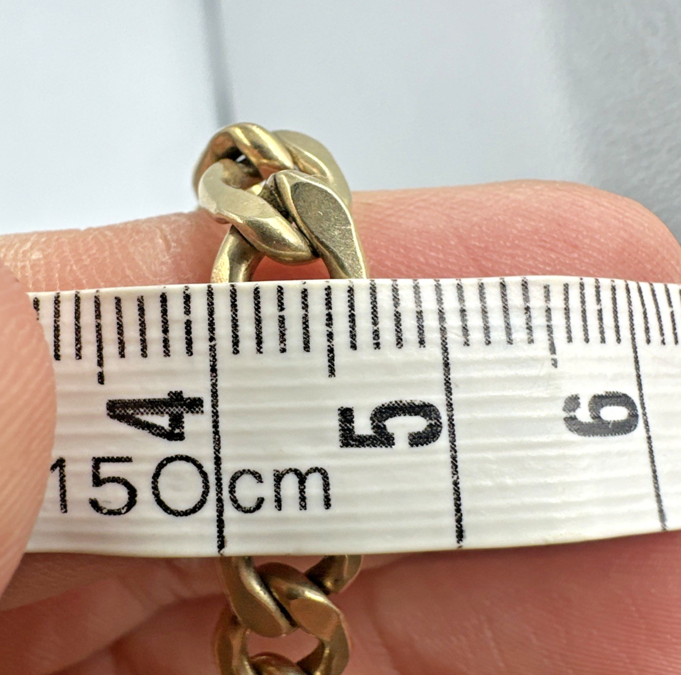 Vtg 1/20 12k G.F. Gold Filled B.A.B. Co Curb Link Chain 7mm Bracelet 7.75″ 14.1g