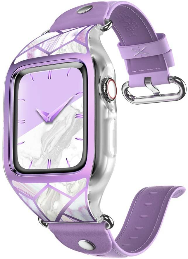 i-Blason For Apple Watch 6 SE 5 4 3 2 1 Wristwatch Band Strap Bumper Case Women