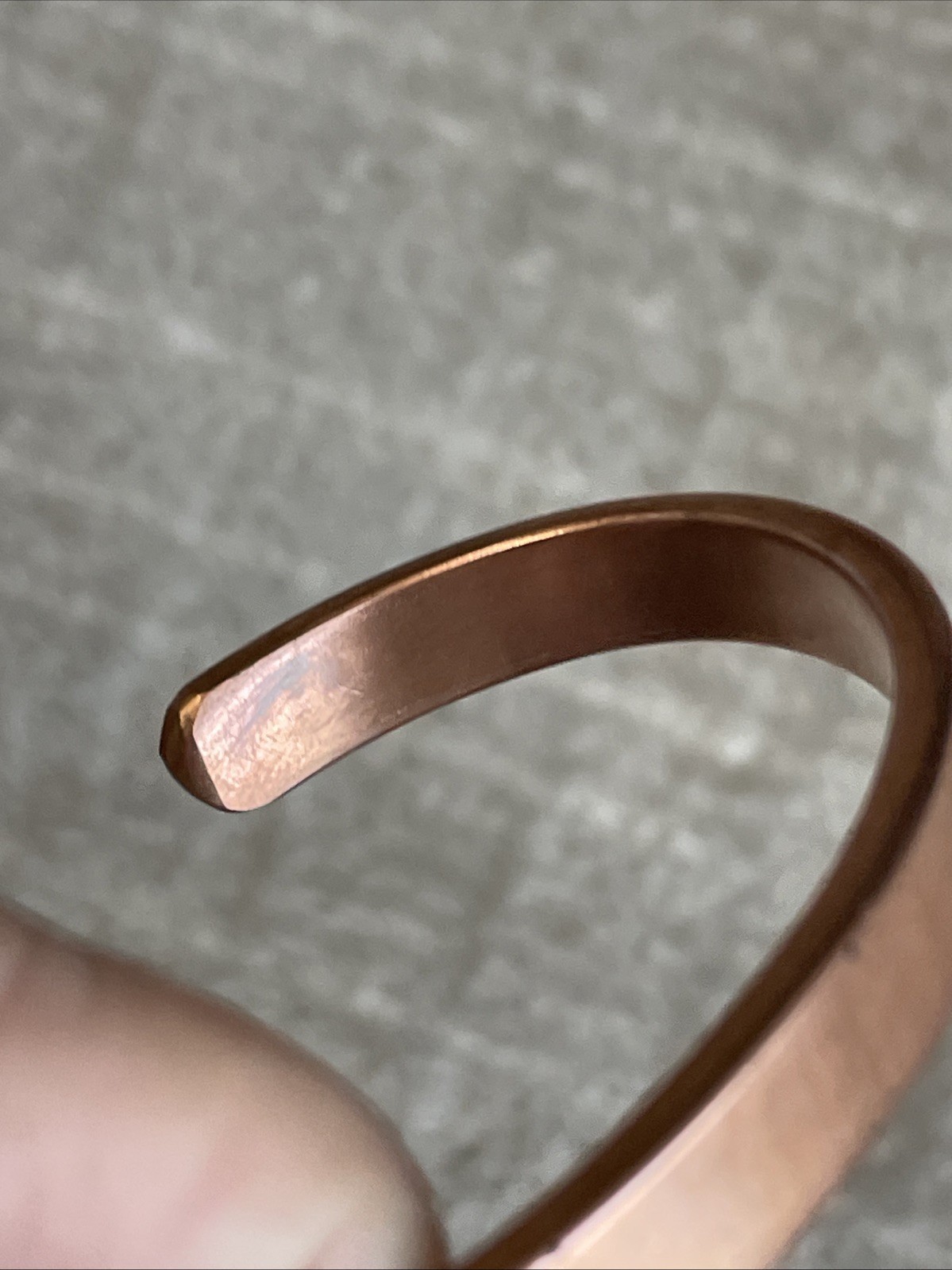 Copper Bracelet Cuff 45 Grams 7.25” 9mm wide