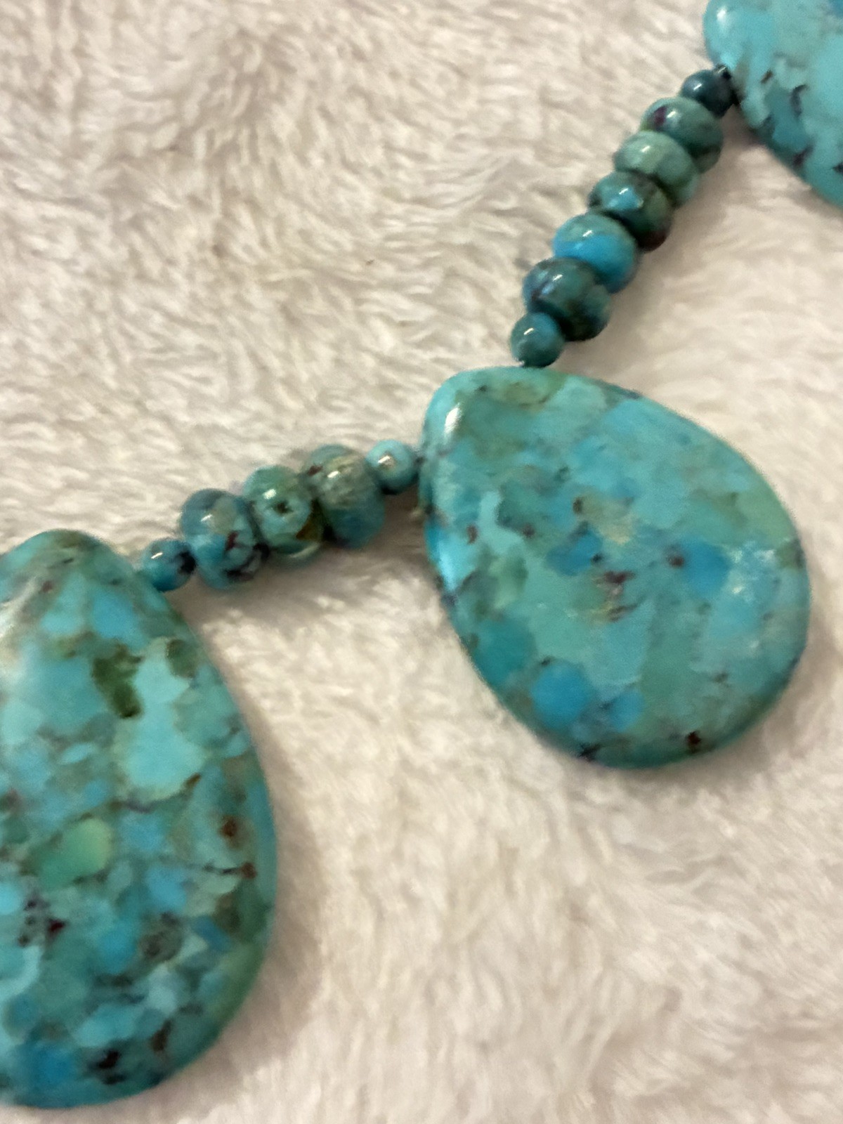 Jay King Mine Finds Sterling Silver Turquoise Beaded Statement Necklace 925