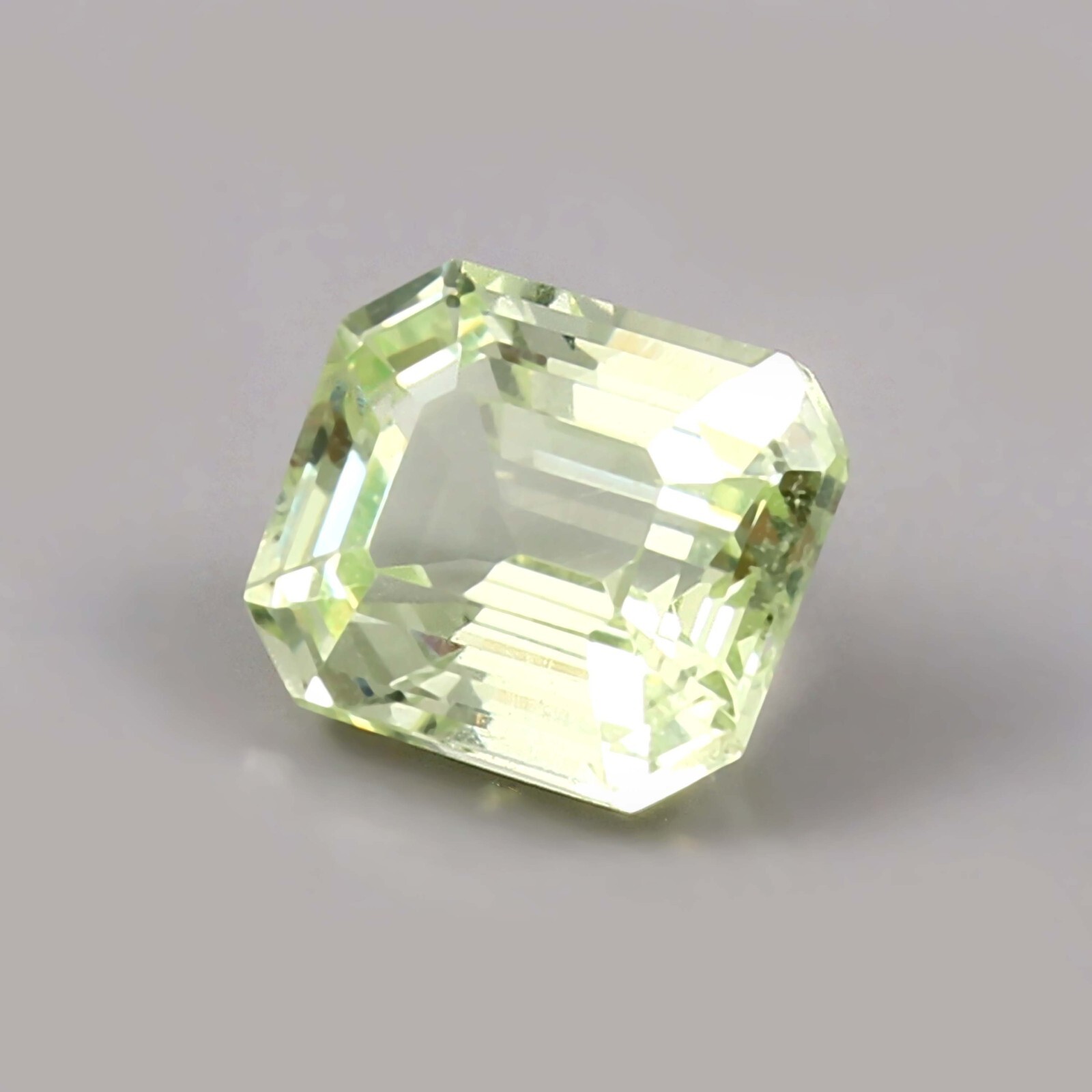 AAA Natural Flawless Green Ceylon Chrysoberyl Loose Radiant Cut Gemstone 3.80 CT