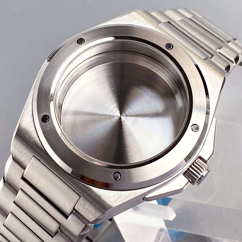40mm Steel Case Fit for Engineer NH35 ETA2824 PT MenWatch Parts Sapphire Crystal