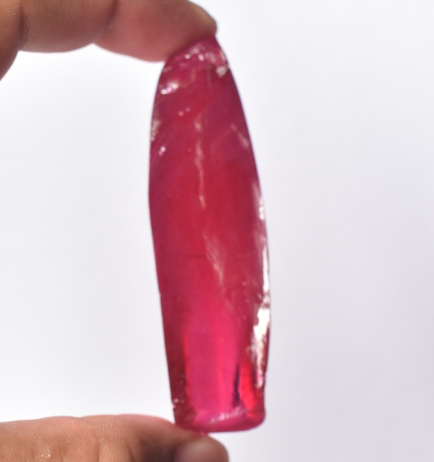 Natural Red Ruby Corundum 249 Ct. Specimen Crystal Pencil Rough Loose Gemstone