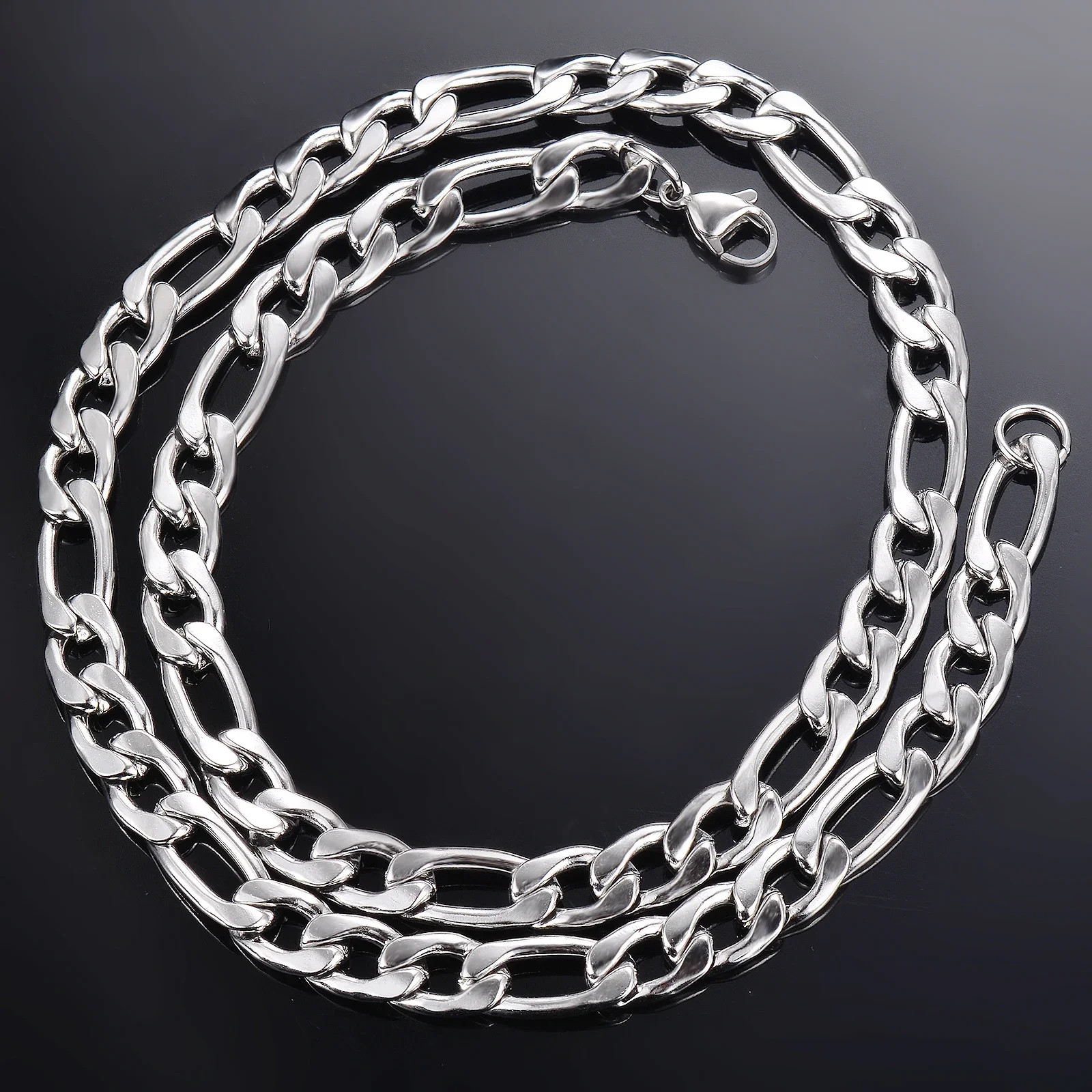 Wholesale 925 Sterling Silver Necklace 2-12Mm Width 40-75Cm Long Chain Lobster C