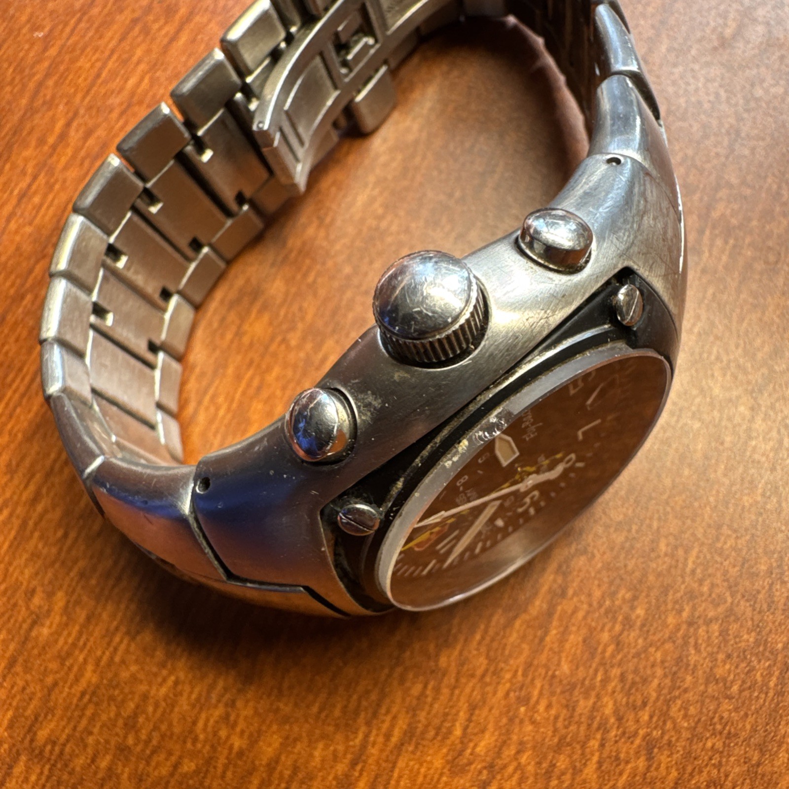 Swiss Army Hunter Flyback Chronograph Watch, WORKS RARE, read 41mm ETA 251 292