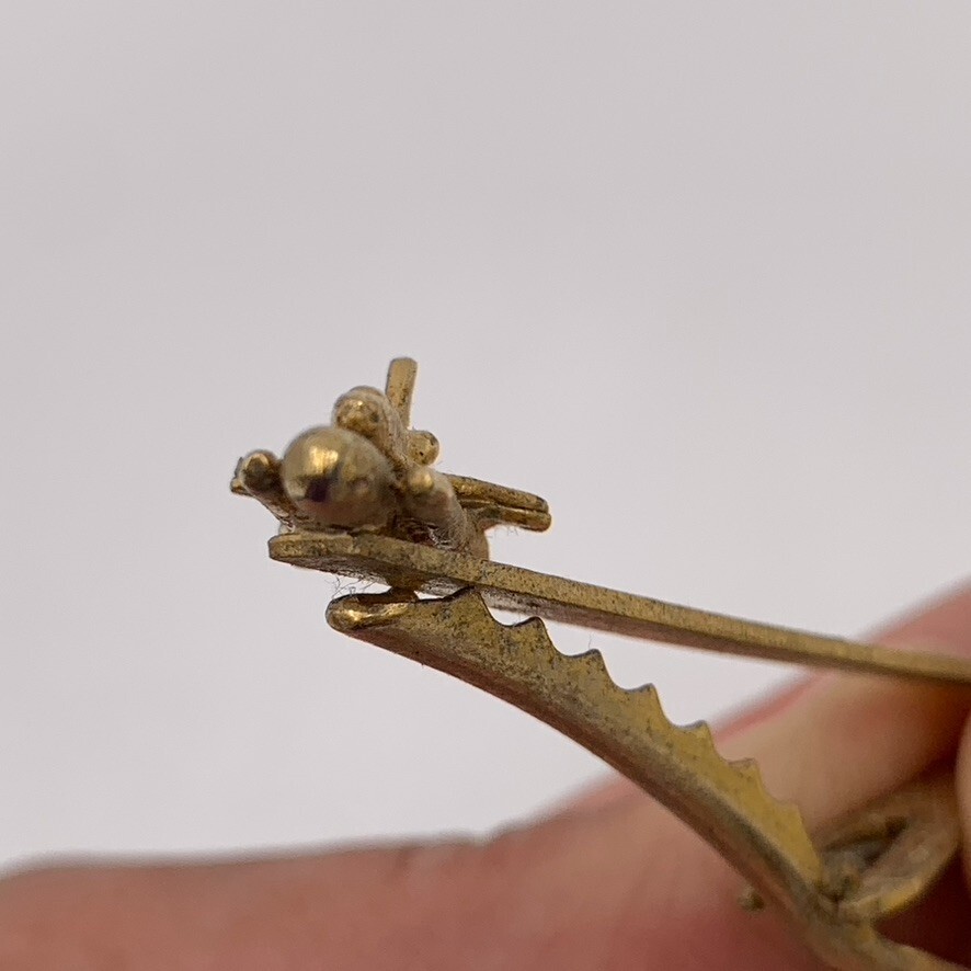NASA Space Shuttle Rocket Launch Challenger Tie Bar 2″ Gold Tone Strong Clip