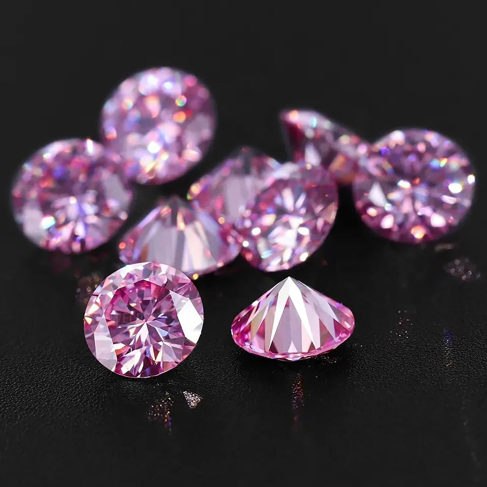 Excellent Cut 2.00 CT Pink Round Cut Lab Grown CVD Diamond Loose VVS1 Certified