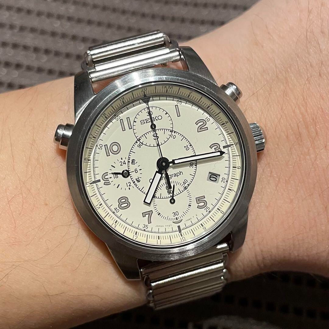 Seiko SUS Military Chronograph Military Watch 36mm Made in 1995