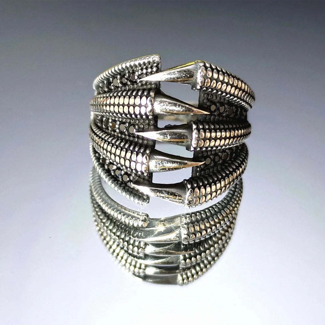 Eagle Claw Ring 925 Sterling Silver Turkish Handcrafted Ring Duty Free