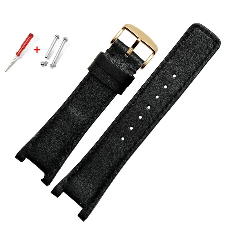NEW Concave Screw Clasp leather watch strap fits for Gucci YA1332 YA1333 YA1335