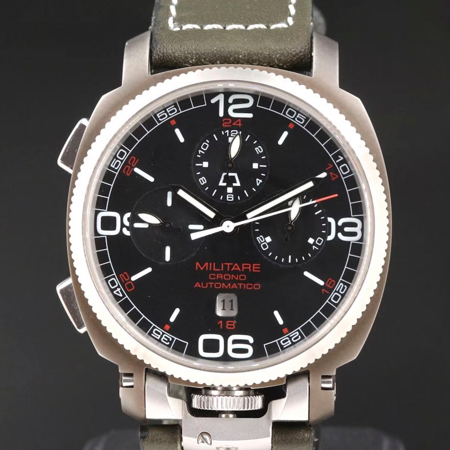 Anonimo Militare Crono Opera Meccana Model 2017 Ox-Pro Limited Edition MINT