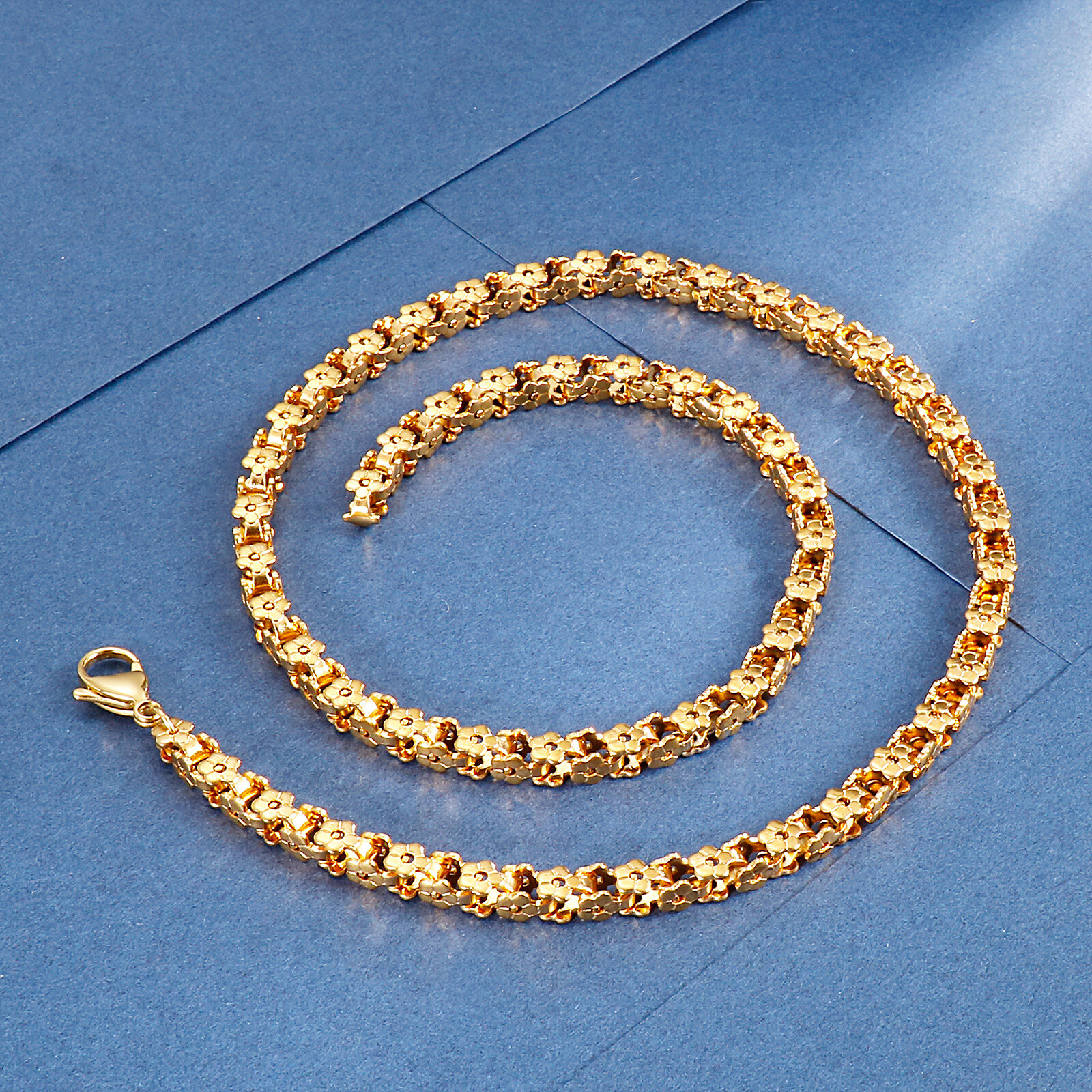 5mm 20 inch Bicycle chain Stainless Steel Fashion chain necklace Hip-Hop women