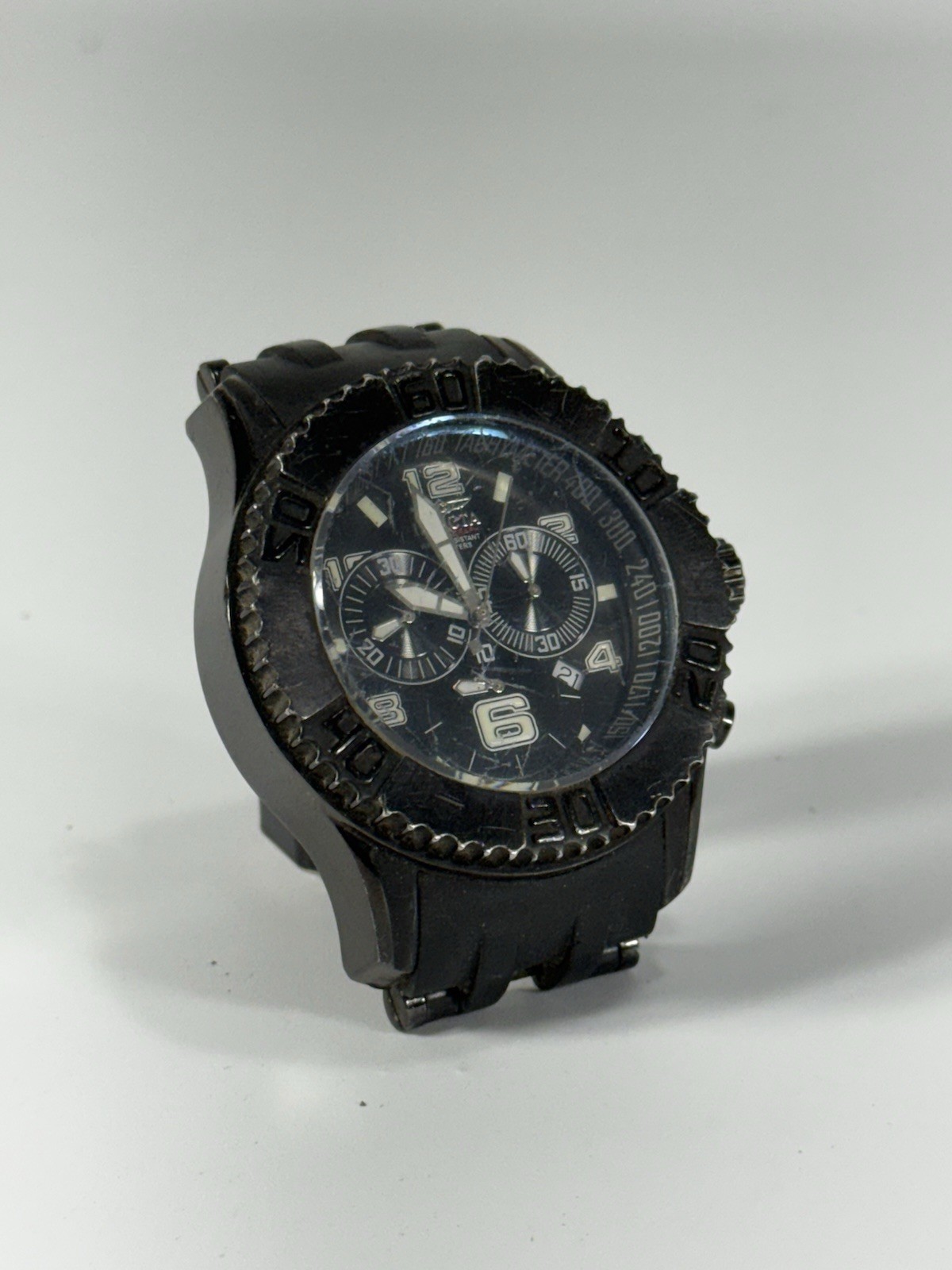 Invicta Sea Spider Model 6713 Men 50mm Black Stainless Steel Watch – No Band