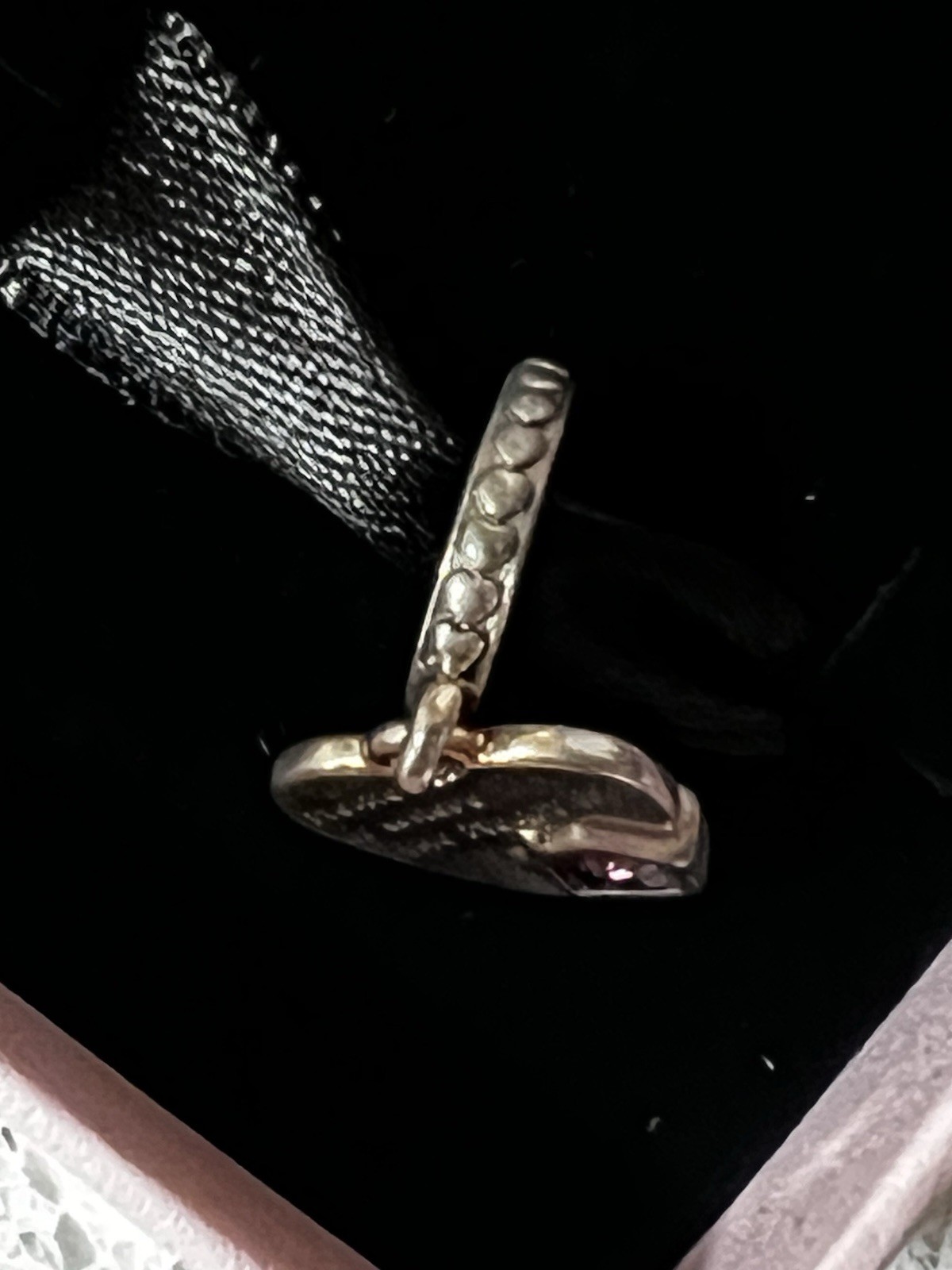 NWOT Pandora Moments 925 Silver Love My Home Heart Dangle Charm 799324C01