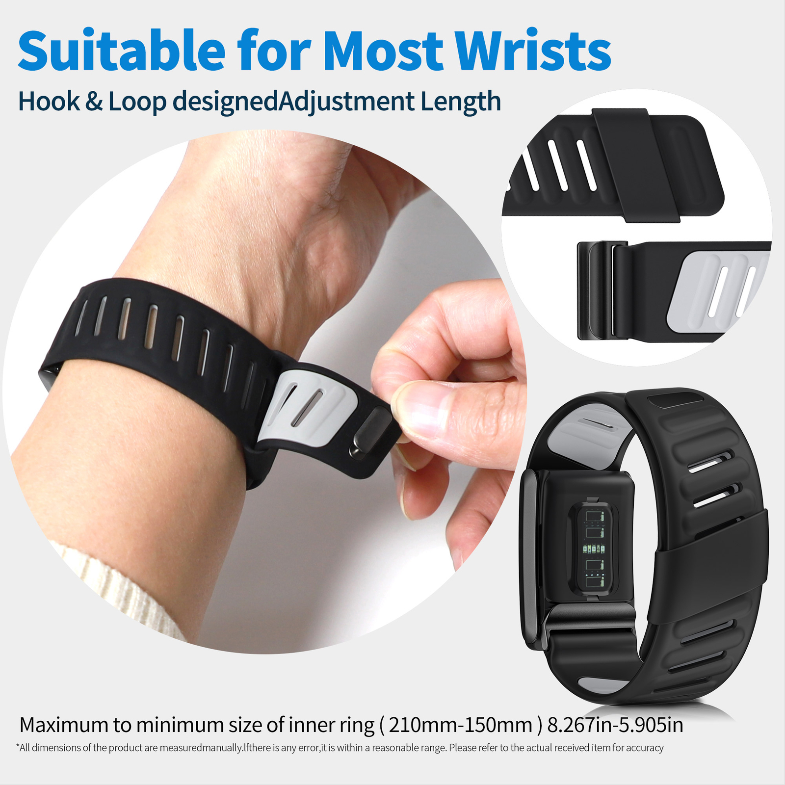 Silicone Sports WristBand For Whoop 4.0 Comfortable Replacement Strap Adjustable