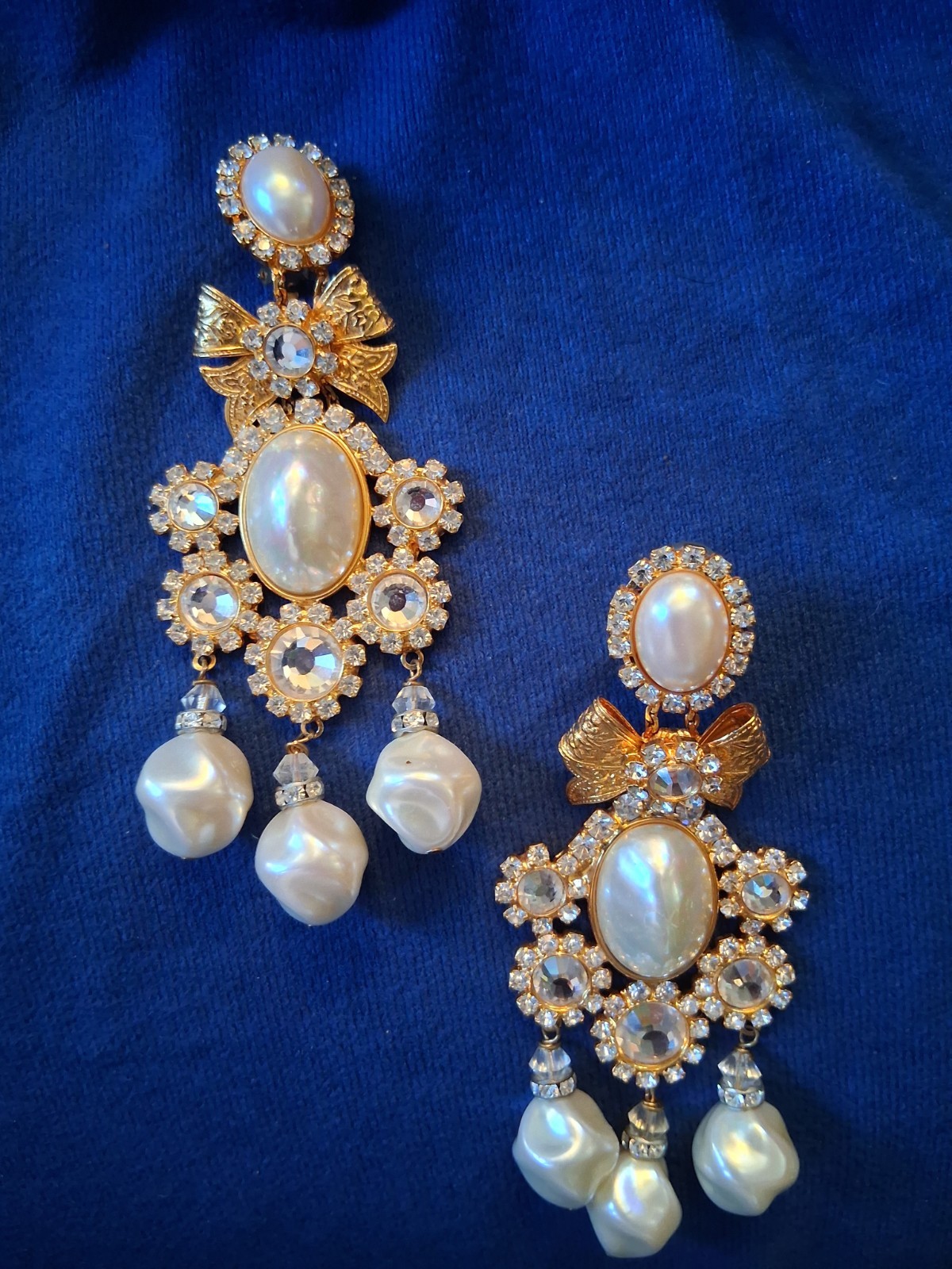 Magnificent Pr. VRBA ” Pearl / Diamond” Earrings