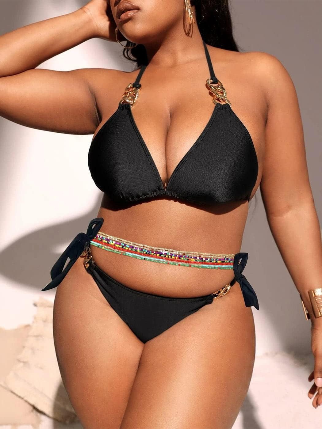 Colorful African Waist Beads – 7-Pack Adjustable Chains for Every Occasion