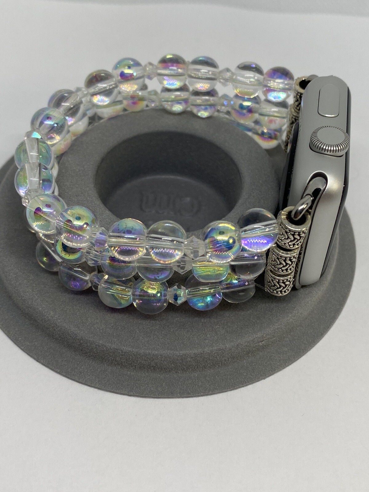 Apple Watch Slip On Wristband With Dazzling Color Glass Beads 38mm, 40mm, 41mm