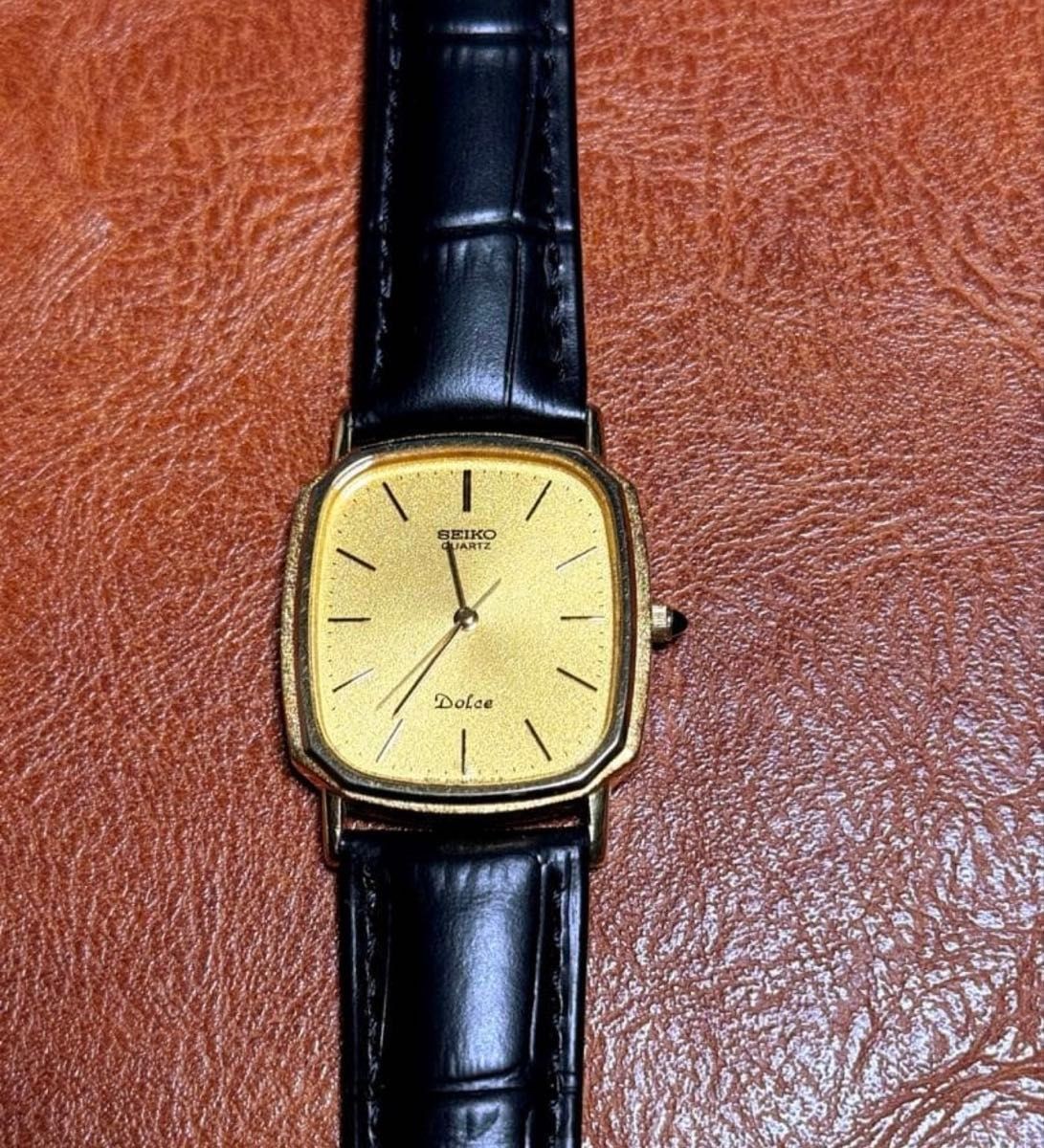 SEIKO DOLCE 6030-5550 Square Quartz Vintage 1982 Men’s 28mm From Japan